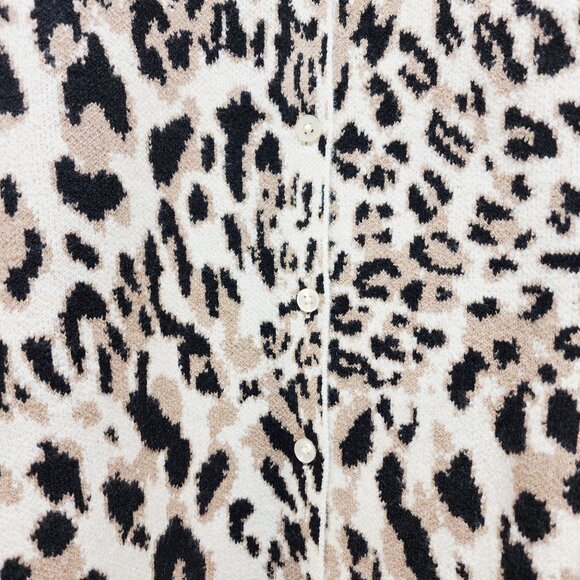 Leopard Print Button-Down Cardigan Sweater A New Day Womens plus Size 4X - Picture 4 of 8